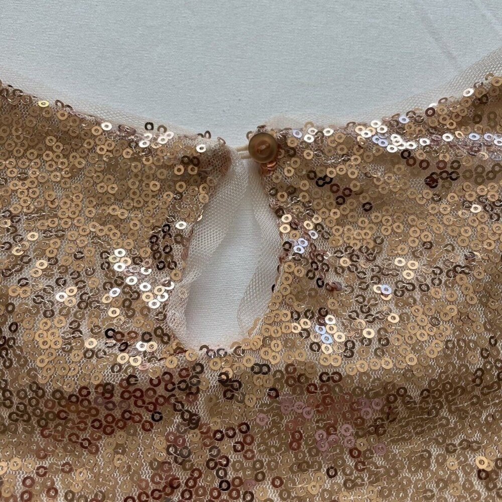 Knitworks Sequins Cropped Top Size 10 - Picture 5 of 6